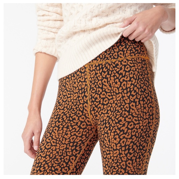 J CREW High-rise 7/8 leggings in leopard - Picture 4 of 4